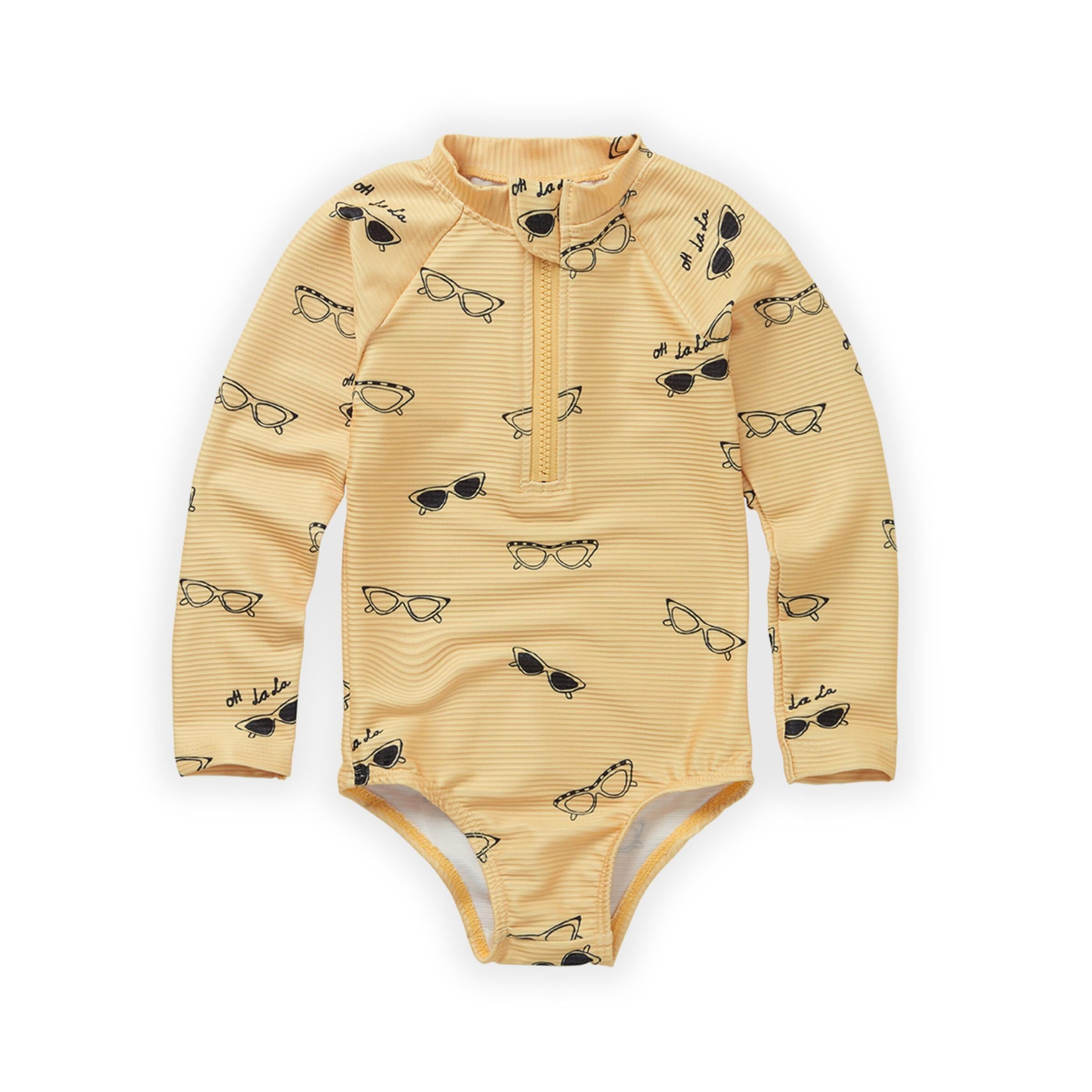 SWIMSUIT LONG SLEEVE SHADED PRINT AGE 6M