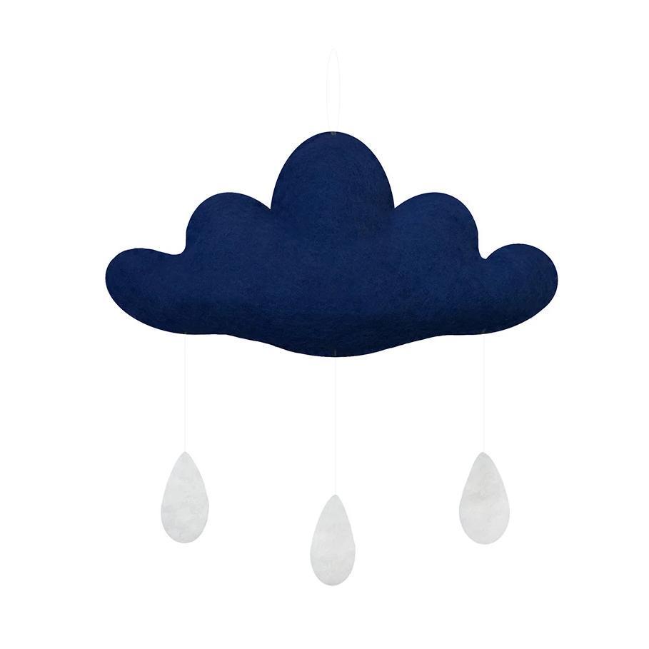 Cloud Mobile with Drops baby mobile Gamcha Navy 