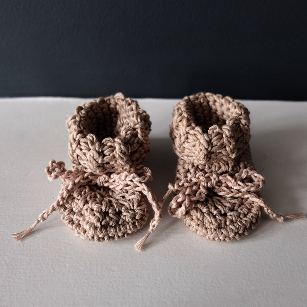 Cotton Tie Booties Footwear Gooseberry Fool 