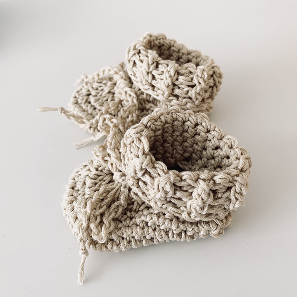 Cotton Tie Booties Footwear Gooseberry Fool 