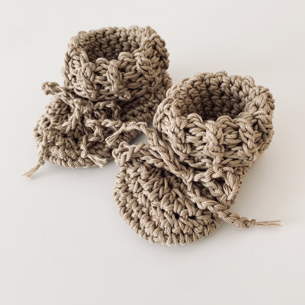 Cotton Tie Booties Footwear Gooseberry Fool 