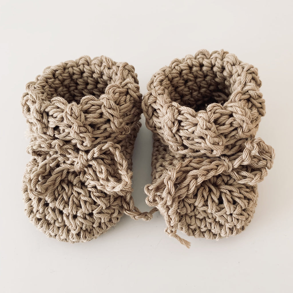 Cotton Tie Booties Footwear Gooseberry Fool 